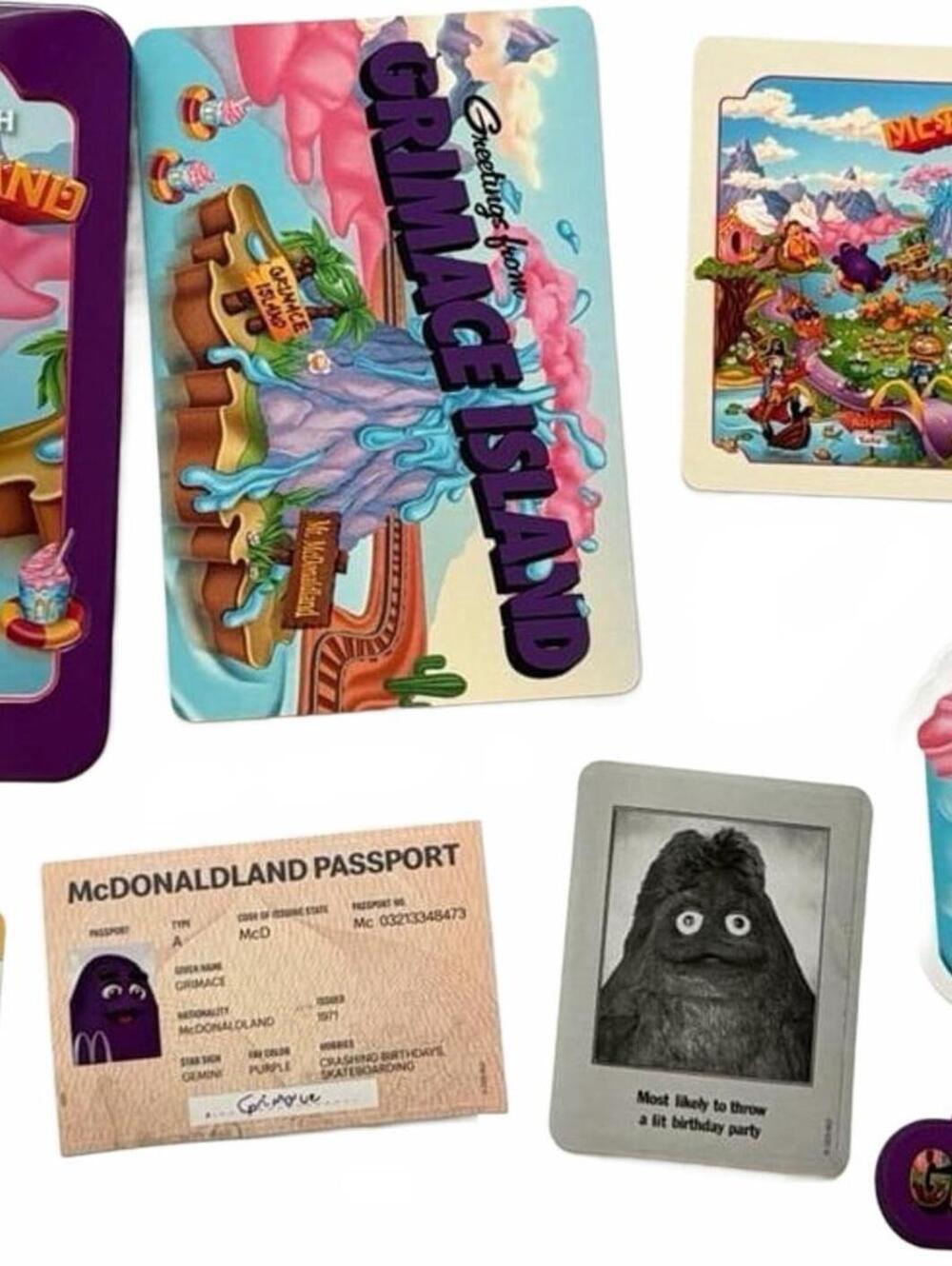 McDonald's McDonaldland Grimace Island Collectible